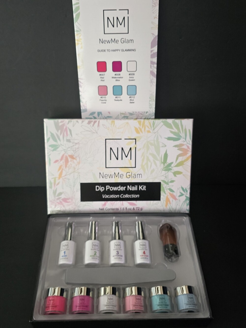 Dip Powder Nail Kit - Pink, Coral, Mint, Blue Holiday Set